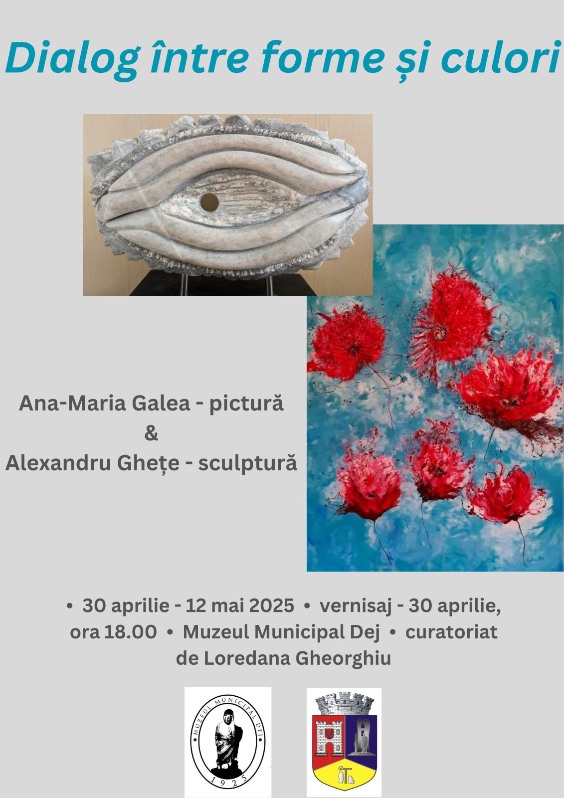 Expoziția „Dialog între forme și culori”