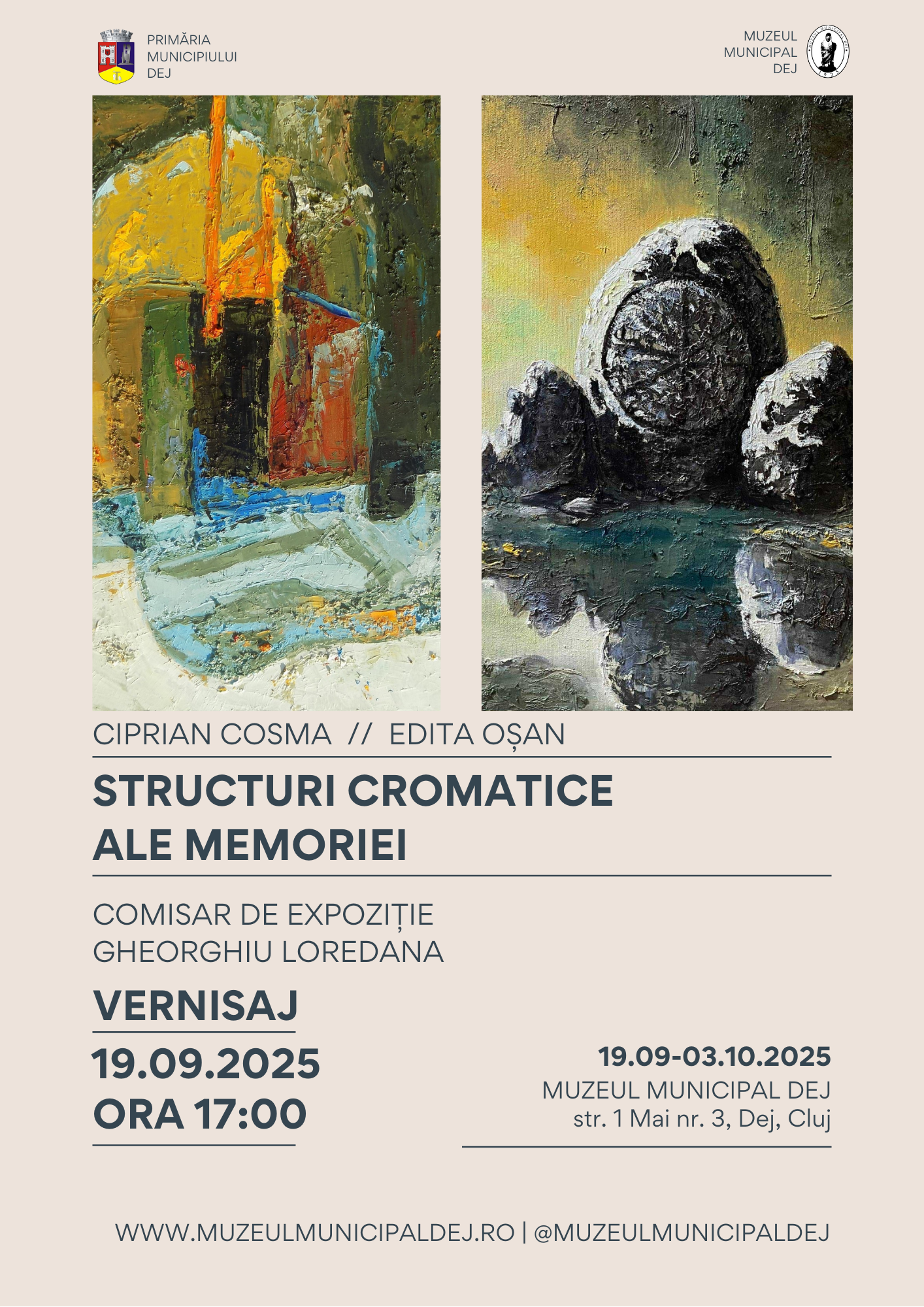 Vernisajul expoziției ”Structurile cromatice ale memoriei”