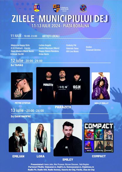 Zilele Municipiului Dej, Festivalul Culturii Populare Someșene ”SAMVS”, ediția 44 și Târgul Produs de Cluj