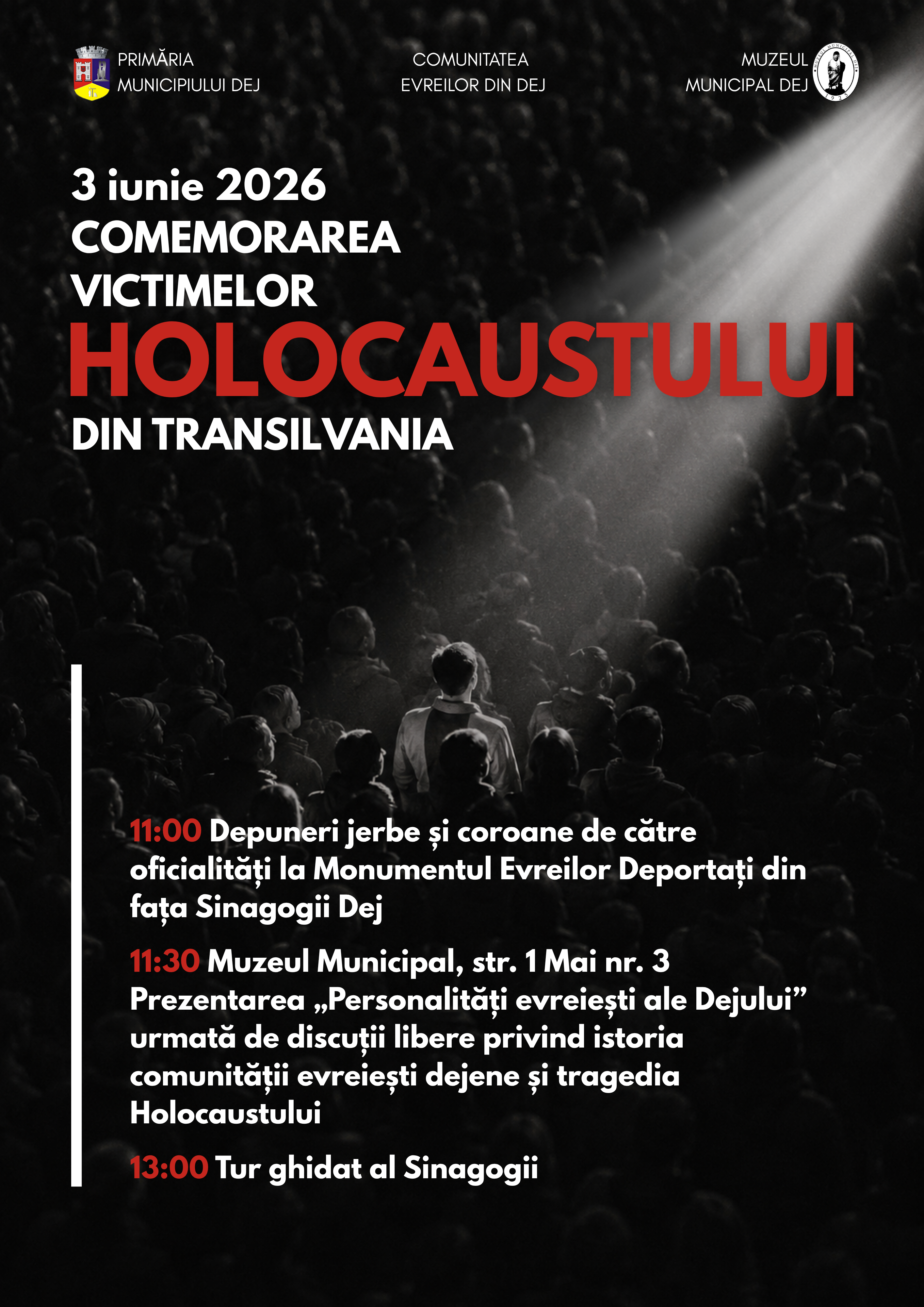Comemorarea victimelor  Holocaustului din Transilvania  3 iunie 2026
