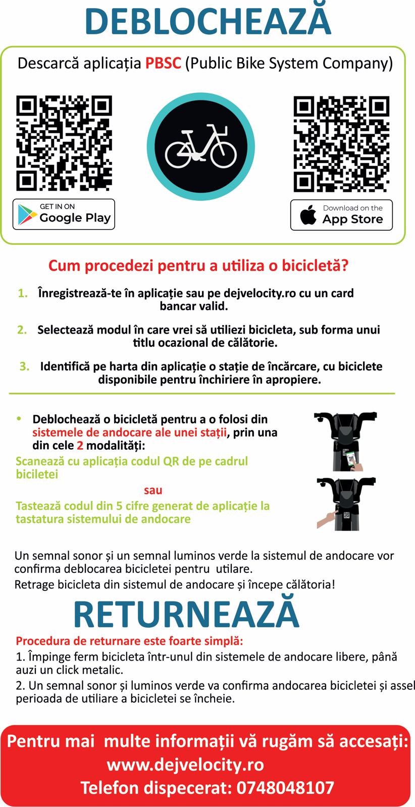 De astăzi bicicletele pot fi închiriate